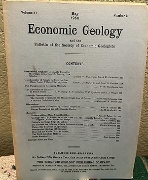 Imagen del vendedor de Economic Geology and the Bulletin of the Society of Economic Geologists Volume 51 Number 3 a la venta por Crossroads Books