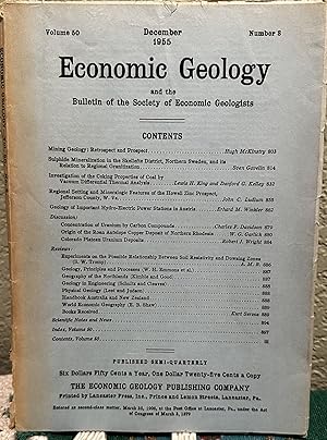 Imagen del vendedor de Economic Geology and the Bulletin of the Society of Economic Geologists Volume 50 Number 8 a la venta por Crossroads Books