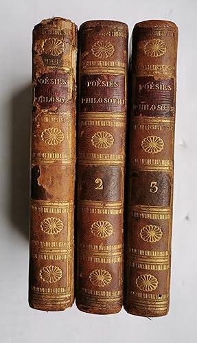 POÉSIES PHILOSOPHIQUES et DESCRIPTIVES des auteurs qui se sont distingués dans le XVIII° siècle