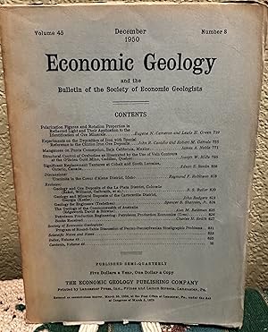 Immagine del venditore per Economic Geology and the Bulletin of the Society of Economic Geologists Volume 45 Number 8 venduto da Crossroads Books