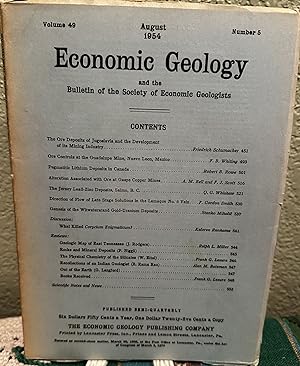 Imagen del vendedor de Economic Geology and the Bulletin of the Society of Economic Geologists Volume 49 Number 5 a la venta por Crossroads Books
