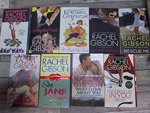 Imagen del vendedor de 9 Rachel Gibson Romance Books (Not Another Bad Date, Nothing But Trouble, It Must Be Love, Any Man of Mine, Rescue Me, True Love, See Jane Score, What I love About You, Tangled Up In You) a la venta por Archives Books inc.