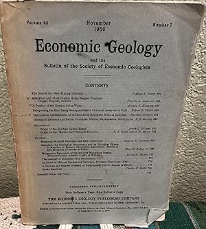 Imagen del vendedor de Economic Geology and the Bulletin of the Society of Economic Geologists Volume 45 Number 7 a la venta por Crossroads Books