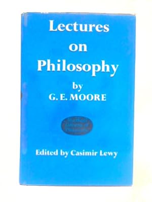 Bild des Verkufers fr Lectures on Philosophy zum Verkauf von World of Rare Books
