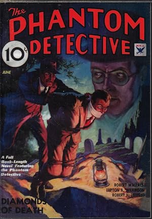 Image du vendeur pour THE PHANTOM DETECTIVE: June 1936 (replica)(Diamonds of Death) mis en vente par Books from the Crypt