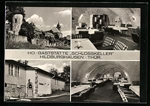 Ansichtskarte Hildburghausen / Thür., HO-Gaststätte Schlosskeller