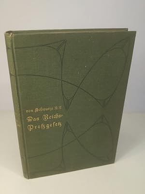 Imagen del vendedor de Das Reichs-Pressgesetz vom 7. Mai 1874. a la venta por ANTIQUARIAT Franke BRUDDENBOOKS