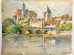 Moret-sur-Loing. France "Pays de Fontanbleau" Watercolour & pencil