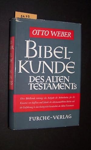 Imagen del vendedor de Bibelkunde des Alten Testaments a la venta por Gabis Bcherlager