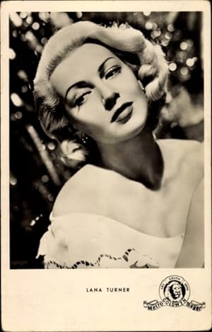 Bild des Verkufers fr Ansichtskarte / Postkarte Schauspielerin Lana Turner, Portrait zum Verkauf von akpool GmbH