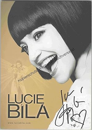 Bild des Verkufers fr Original Autograph Lucie Bila /// Autogramm Autograph signiert signed signee zum Verkauf von Antiquariat im Kaiserviertel | Wimbauer Buchversand