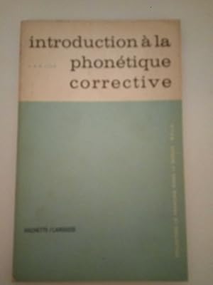 Image du vendeur pour Introduction  la phontique corrective mis en vente par Libros Nakens