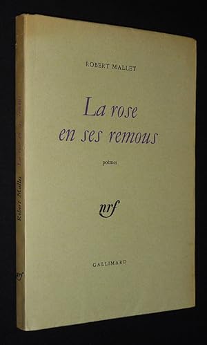 Bild des Verkufers fr La Rose en ses remous : Pomes zum Verkauf von Abraxas-libris