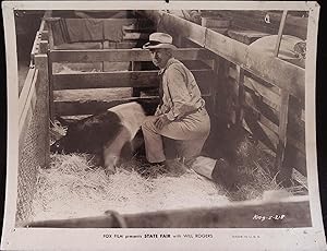 Immagine del venditore per State Fair 8 x 10 Still 1933 Will Rogers with "Blue Boy"! venduto da AcornBooksNH