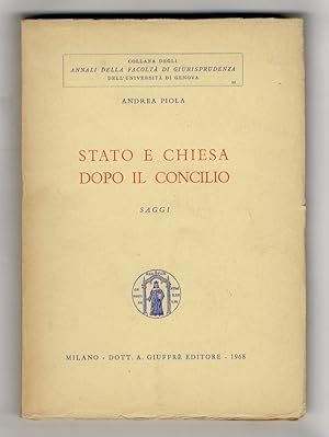 Bild des Verkufers fr Stato e Chiesa dopo il Concilio. Saggi. zum Verkauf von Libreria Oreste Gozzini snc