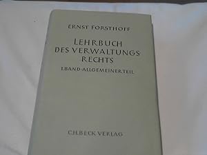 Lehrbuch des Verwaltungsrechts. ++ 1 Band-Allgemeiner Teil.