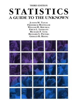 Imagen del vendedor de Statistics: A Guide to the Unknown a la venta por WeBuyBooks