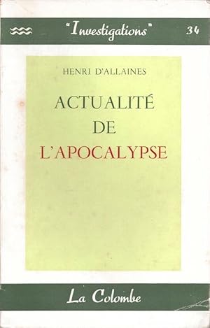 Actualité de l'apocalypse