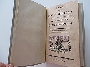 Bild des Verkufers fr Des jungen Werthers Zuruf aus der Ewigkeit an die noch lebenden Menschen auf der Erde. VORGEBUNDEN: I.(Nicolai, F.). Freuden des jungen Werthers. Leiden und Freuden Werthers des Mannes. - II. Ueber die Leiden des jungen Werthers. Gesprche. zum Verkauf von Michael Steinbach Rare Books