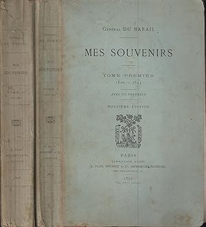 Seller image for Mes souvenirs. Tome Premier : 1820-1851 et Tome Deuxime : 1851-1864 (2 volumes) for sale by PRISCA