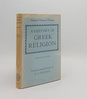 Imagen del vendedor de A HISTORY OF GREEK RELIGION a la venta por Rothwell & Dunworth (ABA, ILAB)