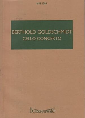 Bild des Verkufers fr Cello Concerto - Study Score zum Verkauf von Hancock & Monks Music