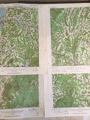 Topographic Maps Vermont Memphremagog, Hardwick, Lyndonville, Burke 1951, 1953 4 maps