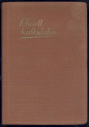 RNK Schnell-Kalkulator Nr. 1889. Verkaufspreis-Tabellen mit 54 Handelsaufschlägen von 2 bis 95 Pr...