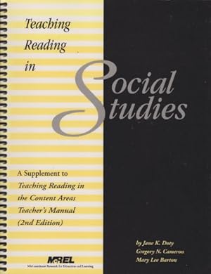 Imagen del vendedor de Teaching Reading in Social Studies: A Supplement to Teaching Reading in the Content Areas Teacher's Manual 2nd Edition a la venta por Reliant Bookstore