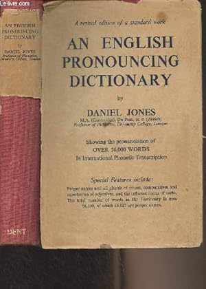 Seller image for An English Pronouncing Dictionary, containing 56,300 words in international phonetic transcription - 10th edition for sale by Le-Livre