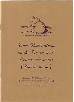 Imagen del vendedor de Some Observations on the Diseases of Brunus Edwardii (Species nova) a la venta por Purpora Books