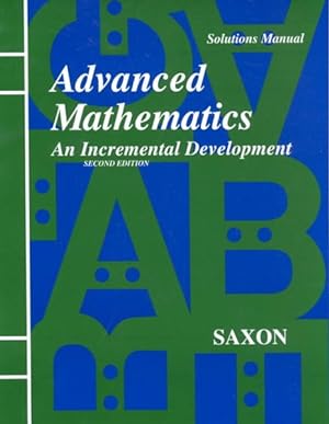 Seller image for Advanced Math : An Incremental Development for sale by GreatBookPricesUK