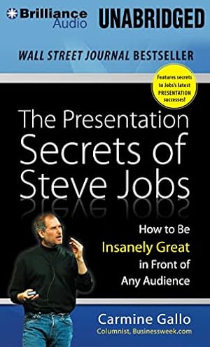 Bild des Verkufers fr The Presentation Secrets of Steve Jobs: How to Be Insanely Great in Front of Any Audience zum Verkauf von WeBuyBooks