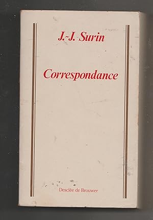 Seller image for Correspondance de J.-J. Surin for sale by Biblioteca de Babel