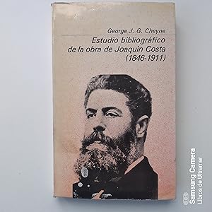 Image du vendeur pour Estudio bibliogrfico de la obra de Joaqun Costa. (1846-1911).Edicin revisada y ampliada traducida del ingls por Assumpci Vidal de Cheyne mis en vente par Libros de Ultramar. Librera anticuaria.