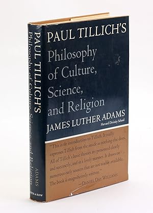 Seller image for PAUL TILLICH   S PHILOSOPHY OF CULTURE, SCIENCE, AND RELIGION for sale by Arches Bookhouse