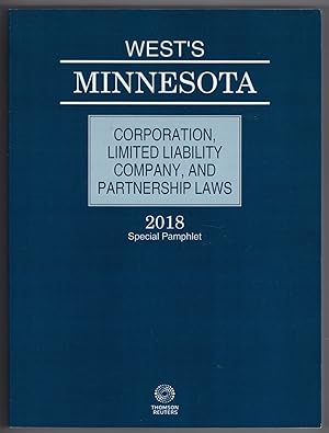 West's Minnesota Corporation, Limited Liability Company, and Partnership Laws, 2018 ed.