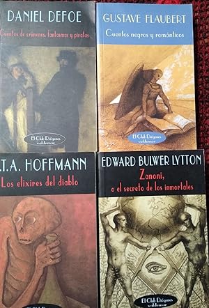 Immagine del venditore per CUENTOS DE CRMENES, FANTASMAS Y PIRATAS + CUENTOS NEGROS Y ROMNTICOS + LOS ELIXIRES DEL DIABLO + ZANONI , O EL SECRETO DE LOS INMORTALES venduto da Libros Dickens