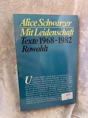 Bild des Verkufers fr Mit Leidenschaft. Texte 1968 - 1982 zum Verkauf von Antiquariat Jochen Mohr -Books and Mohr-