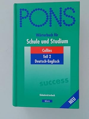 Bild des Verkufers fr PONS-Wrterbuch fr Schule und Studium Deutsch-englisch zum Verkauf von Antiquariat Buchhandel Daniel Viertel