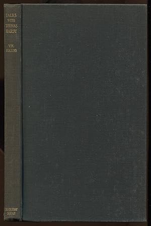 Bild des Verkufers fr Talks with Thomas Hardy at Max Gate 1920-1922 zum Verkauf von Between the Covers-Rare Books, Inc. ABAA