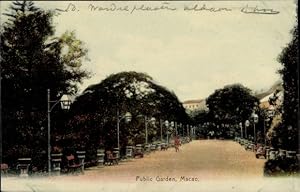 Bild des Verkufers fr Ansichtskarte / Postkarte Macau Macao, Public Garden zum Verkauf von akpool GmbH