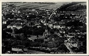 Bild des Verkufers fr Ansichtskarte / Postkarte Thale im Harz, Gesamtansicht, Blick von der Rotrappe zum Verkauf von akpool GmbH