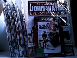 Bild des Verkufers fr Konvolut von 6 DVDS aus Die grosse John Wayne DVD-Collection mit Beiheften: Der Mann der Liberty Valance erschoss (16), Mit Dynamit und frommen Sprchen (5), Schwarzes Kommando (37), Die Gewaltigen (9), der Schwarze Falke (2), Man nennt mich Hondo (51) zum Verkauf von ABC Versand e.K.