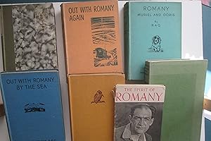 Seller image for A Romany in the fields, with, Out with Romany again, with, Romany, Muriel and Doris, with, Out with Romany by the sea, with, Out with Romany by meadow and stream, with, Through the years with Romany, with, The spirit of Romany (7 hardbacks) for sale by Aucott & Thomas