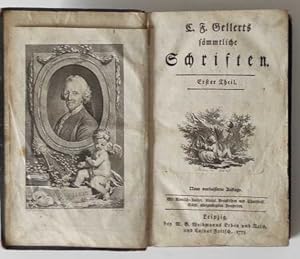 G. F. Gellerts sämmtliche Schriften Erster Theil - Fabeln und Erzählungen 1. Buch, 2. Buch, 3. Bu...