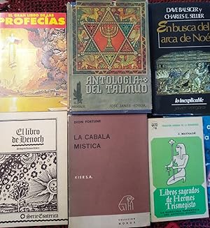 Seller image for LIBROS SAGRADOS DE HERMES TRISMEGISTO + INTRODUCCIN AL ESTUDIO DE LA KABALA + LA CABALA MSTICA + ANTOLOGA DEL TALMUD + EN BUSCA DEL ARCA DE NO + EL GRAN LIBRO DE LAS PROFECAS + EL LIBRO DE HENOCH for sale by Libros Dickens