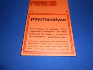 Imagen del vendedor de REVUE: Pouvoirs. PSYCHANALYSE. N11 a la venta por Emmanuelle Morin