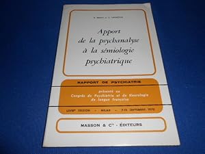 Apport de la psychanalyse à la sémiologie psychiatrique