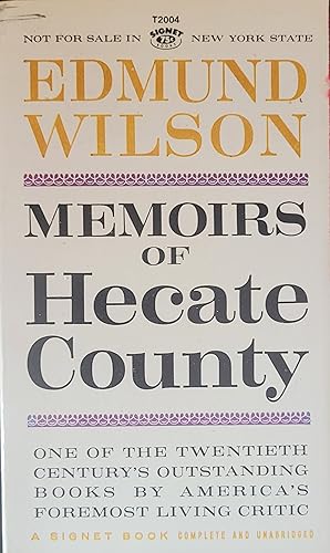 Seller image for Memoirs of Hecate County for sale by Moneyblows Books & Music